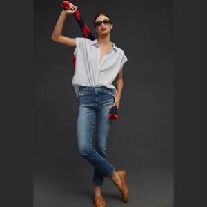 AG Stevie High-Rise Straight Jeans Anthropologie Size 28R